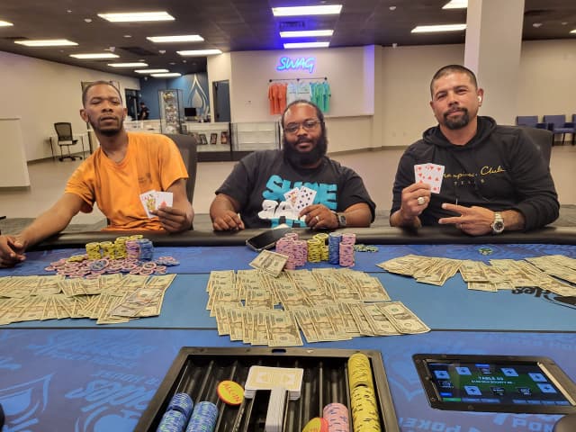 Spades Baytown poker tournament winners with cash prize
